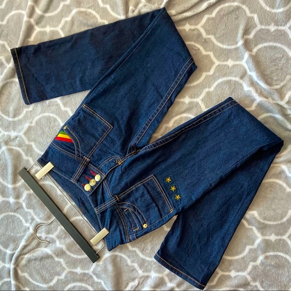 Miskeen RARE Rainbow Size 5 Jeans - Picture 7 of 11